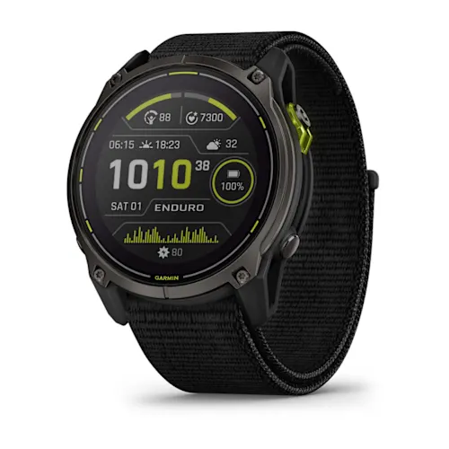 ENDURO 3, CRBN GRY DLC TI W/BLK SPORT LOOP BAND, EMEA 010-02751-01