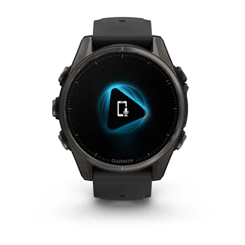 FENIX 8 43MM,AMOLED,SAPH,CRBNGRY TI/BLK,BLK/PEBBLGRYBND,EMEA 010-02903-21
