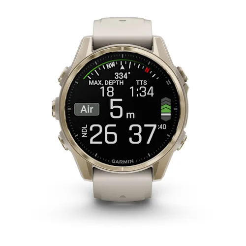 FENIX 8 43MM,AMOLED,SAPH,SFTGLDSS/FGGRY,FOGGRY/DKSNDBND,EMEA 010-02903-11