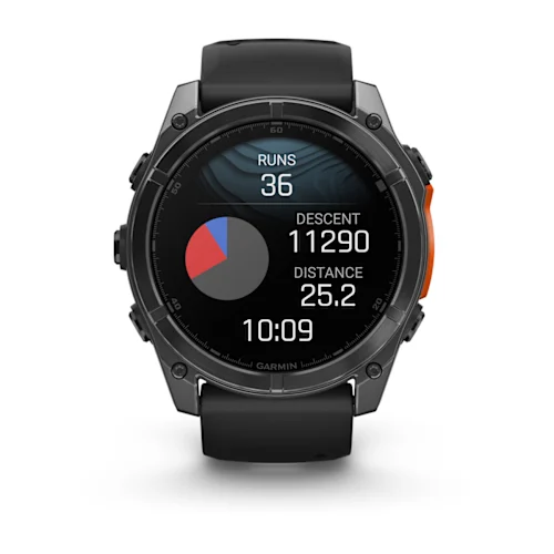 FENIX 8 51MM,AMOLED,GLASS/SS,SLATEGRAY STEEL/BLACK,BLKBND,WW 010-02905-00