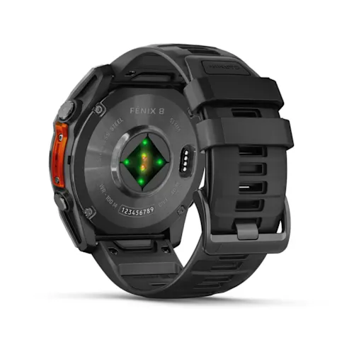 FENIX 8 51MM,AMOLED,GLASS/SS,SLATEGRAY STEEL/BLACK,BLKBND,WW 010-02905-00