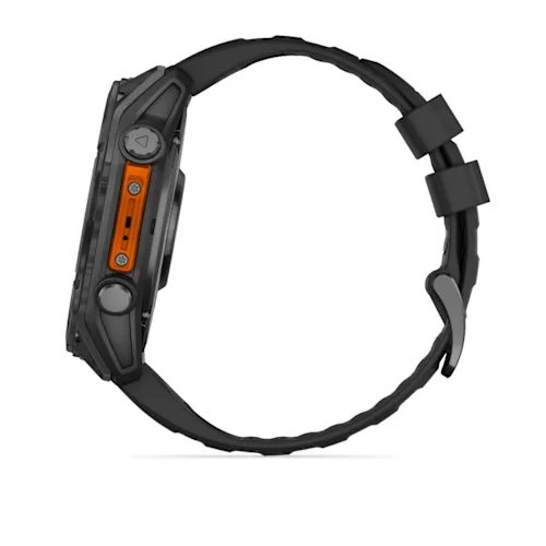 FENIX 8 51MM,AMOLED,GLASS/SS,SLATEGRAY STEEL/BLACK,BLKBND,WW 010-02905-00