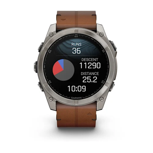 FENIX 8 51MM,AMOLED,SAPPHIRE, BARE TI, BLK/CHSNT LTHR, EMEA 010-02905-40