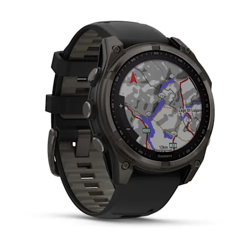 FENIX 8 47MM, SAPH SOLAR, CRBNGRY TI/BLK, BLK/PBLGRYBND, EMEA 010-02906-11